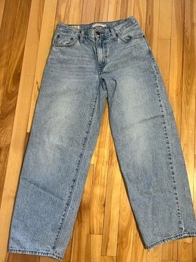 Levi's Baggy Dad Light Blue Wash Wide Leg Women's Jeans